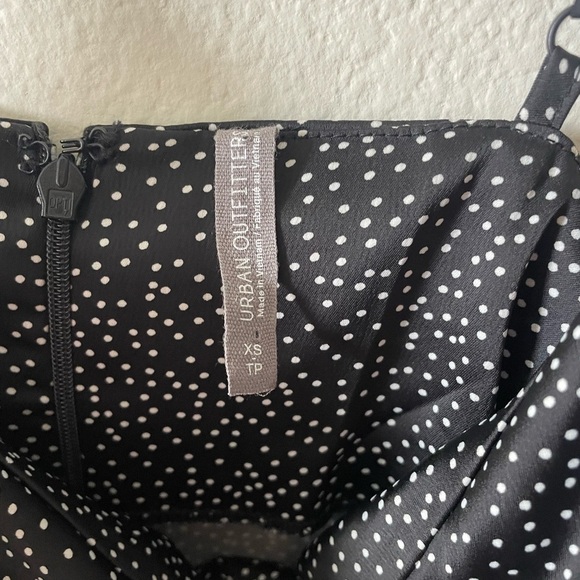 Urban outfitters Y2K black and white polka dot speghetti strap mini dress - Picture 2 of 3